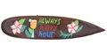 Tiki Surfboard 100cm zum Aufhängen Schild Board Always Happy Hour Barschild