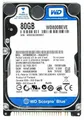 FESTPLATTE WD BLUE SCORPIO WD800BEVE 80GB 2.5 Zoll 5400U/min 8MB PATA / ATA/ IDE