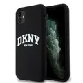 iPhone 11 DKNY MagSafe Liquid Silicone Case Weißes Logo Schwarz