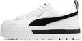 Puma Mayze Lth Damenschuhe Größe 38 Weiße Leder Plateau Sneakers