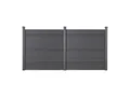 HOME DELUXE WPC Sichtschuttzaun CALLADO (2xElement, 3xPfosten)