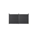 Home Deluxe WPC Sichtschutzzaun CALLADO - 2 x Element + 3 x Pfosten
