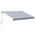 Outsunny Markise, BxL: 350 x 250 cm, Aluminium/Polyester - bunt