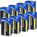 8 x Wilhelm Universal 9V Block Batterien auch für 10 Jahres Rauchmelder geeignet Longlife Blockbatterie für maximale Lebensdauer 6LR61 9 Volt