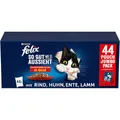 Felix So gut wie es aussieht Geschmacksvielfalt vom Land in Gelee Katzennassfutter, 44er Pack (44 x 85g)