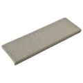Treppenmatte Stufenmatte Treppenteppich Stufenteppich 15 Stk. 65x25 Cm Hellgra