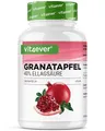 vit4ever Granatapfel Extrakt - 240 vegane Kapseln - Natürlicher Premium Extrakt mit 40% Ellagsäure - Hochdosiert - Vegan