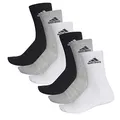 adidas CUSHIONED CREW Tennissocken Sportsocken Damen Herren Unisex 6 Paar, Farbe:032 - grey melange, Socken & Strümpfe:49-51