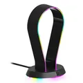 STEALTH LED Headset Ständer mit USB Ports, Ständer, Schwarz