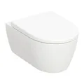 Geberit iCon Wand Hänge WC Set Tiefspüler Rimfree Sitz softclose weiß 501664001