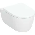 Geberit iCon Set Wand-WC mit WC-Sitz, spülrandlos, Tiefspüler, geschlossene