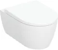 GEBERIT iCon Set Wand-WC & Sitz Rimfree Tiefspüler geschlossene Form weiß