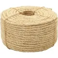 vidaXL Seil 100% Sisal 6 mm 100 m 144791