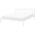 Beliani Metallbett, Weiß, Metall, 180x200 cm, Schlafzimmer, Betten, Metallbetten
