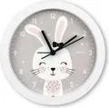 Hama Maui, Tisch, Analoge Uhr, Rund, Grau, Weiß, Kunststoff, Kinder