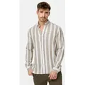 Indicode Langarmhemd Herren Brayden Herrenhemd Langarm mit Button-Down-Kragen grün S