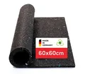 BAUHELD Antivibrationsmatte 60x60 Rutsch Unterlage Waschmaschine Gummigranulat
