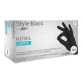 STYLE BLACK, Nitril-Untersuchungshandschuh, puderfrei, schwarz, Gr. XXL | Box