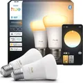 Philips Hue White Ambiance 8,1W 1100 E27 2 Stück, 2 Stk