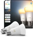 Philips Hue Smart LED A60 Lampe, White Ambiance, E27 Fassung 1100 Lumen 2er Pack