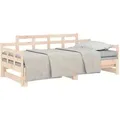 Tagesbett Ausziehbar Massivholz Kiefer 2x(80x200) Cm Vidaxl