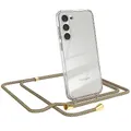 EAZY CASE - Handykette kompatibel mit Samsung Galaxy S23 Plus Kette zum Umhängen für Samsung Galaxy S23 Plus Hülle mit Band aus Silikon stoßfeste transparente Handyhülle als Fallschutz in Rainbow