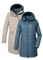 killtec Damen 3 in 1 Funktionsparka mit Kapuze, wasserdicht und mit einzippbarer Steppjacke KOW 22 WMN JCKT, hell taupe, 36, 43312-000
