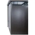 BIOHORT Regenfallrohr "HighLine", Stahlblech, B x T x H: 3,9 x 3,9 x 204 cm - grau