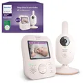 Philips Avent Babyphone mit Kamera Advanced - DEKRA Zertifiziert privat und sicher - 2.8" Display, x2 Zoom, Infrarot-Nachtsicht, Schlafliedern (Model SCD881/26)