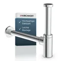 Design Siphon, Abfluss, Ablaufgarnitur für Waschbecken und Waschtisch, Geruch...