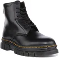 DR MARTENS 27833001 8L 8 Ösen Leder Herren Stiefel IN Schwarz Größe UK 7- 11