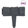 vidaXL Rasenkante, Beeteinfassung Steinoptik 41 Stk. Kunststoff 10 m