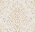 living walls Vliestapete Tapete mit Ornamenten barock, strukturiert, floral, glänzend, matt, gemustert, ornamental, metallic, (1 St), Tapete Klassik Metallic Tapeten Wohnzimmer Schlafzimmer Küche modern