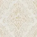 Bricoflor Barock Tapete Weiß Gold Elegante Schlafzimmer und Esszimmer Vliestapete mit Ornament Vintage Wandtapete mit Vinyl Im Nostalgie Stil