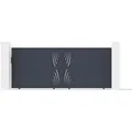 Casanoov Schiebetor Veleta 400x160cm & Gartentür 100x160cm Aluminium Grau