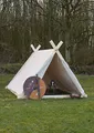 Battle-Merchant Wikingerzelt, 2 x 2.3 x 1.8 m, 350 GMS, naturfarben, OHNE Zeltstangen