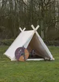 Wikingerzelt, 2 x 2.3 x 1.8 m, 350 gsm, naturfarben