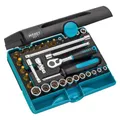 HAZET Steckschlüssel Satz 854T Vierkant6,3 mm (1/4 Zoll) Aussen Sechskant-Tractionsprofil, Aussen... (854T)