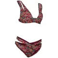 dynamic24 Triangel-Bikini (2-St) Bikinihose Bikinitop C/D Triangel Bikini Badehose Bademode bunt 34