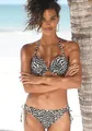 Push-Up-Bikini-Top "Clara" mit geknotetem Top, Gr. 32 - Cup A, schwarz-creme Cup A