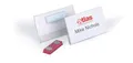 Durable Namensschild (mit Magnet, 40 x 75 mm) Packung à 25 Stück, transparent, 811619