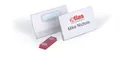 Namensschild mit Magnet 40 x 75 mm Packung à 25 Stück transparent 811619