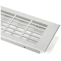 SO-TECH® Lüftungsgitter Lochung eckig / Alu (EV1) / 250 - 900 mm (1 St), Eckig - Alu (EV1) - 900 mm silberfarben 90 cm x 7 cm