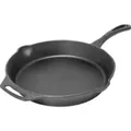 Feuerpfanne fp30, mit Pfannenstiel schwarz, 1 Henkel, Ø 30cm