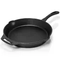 Petromax Feuerpfanne FP30 mit Stiel Gusseisenpfanne Camping Outdoor-Bratpfanne