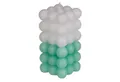 ReWu Formkerze Kerze, Colorful Bubble, ca 6x12cm, 3-farbig sortiert Grün/weiß
