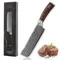 Wakoli Nakiri, Braun, Holz, Metall, 30 cm, Kochen, Küchenmesser, Gemüsemesser