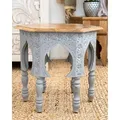 INTERIA Home & Living Wohnzimmertisch, Beistelltisch AKOLA Shabby Tisch Holz Mango Wohnzimmer braun