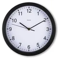 Hama Wanduhr Uhr lautlos geräuschlos ohne Tickgeräusche Quarzuhr 25 cm Analog SW