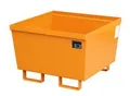 Auffangwanne BAUER AO-1, Stahl, 229 l, B 800 x T 800 x H 545 mm, orange